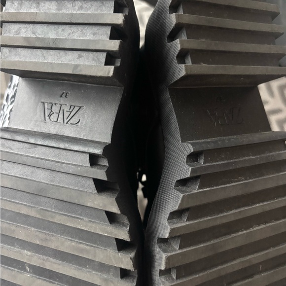 Zara Black Combat & Moto Boots - Picture 4 of 5